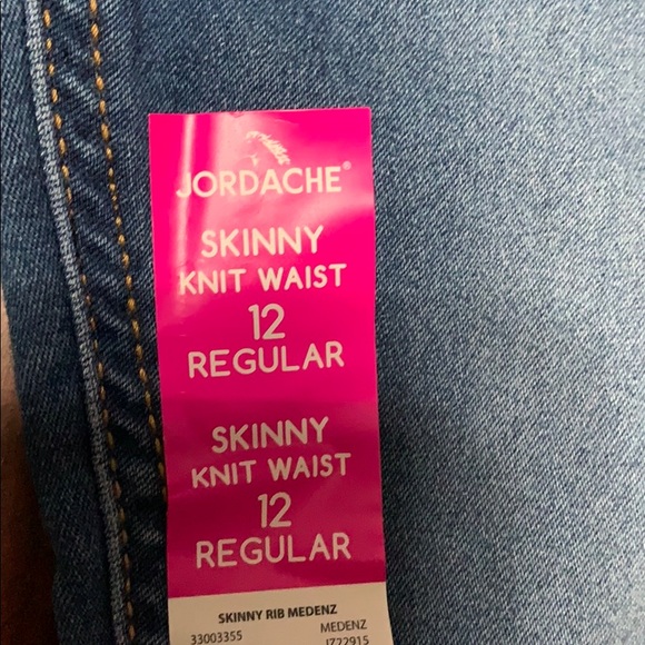 Jordache Girls Rib Waist Skinny Jeans Regular - Picture 8 of 8